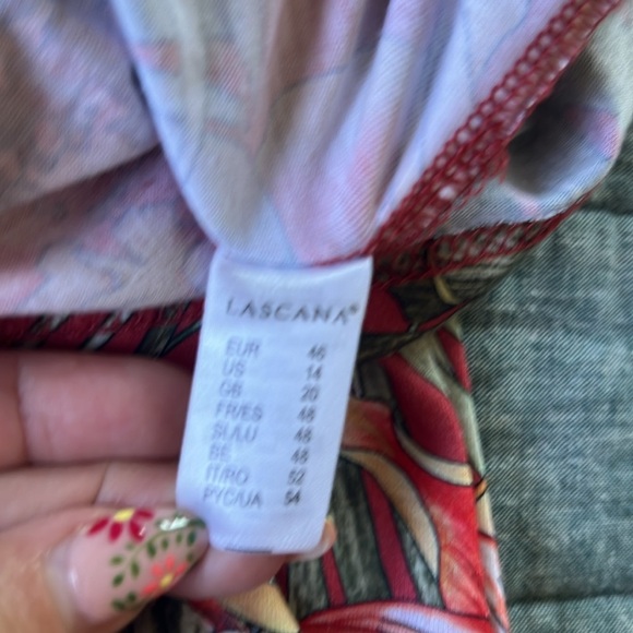 Tropical Floral Lightweight Flowy Vacation Resort Maxi Dress | XL 14 - Picture 9 of 12